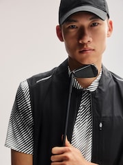 Black Active Woven Bomber Gilet - Image 4 of 9