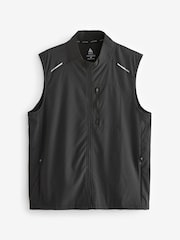 Black Active Woven Bomber Gilet - Image 5 of 9