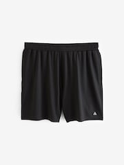 Black Textured Active Gym Shorts - Image 6 of 9
