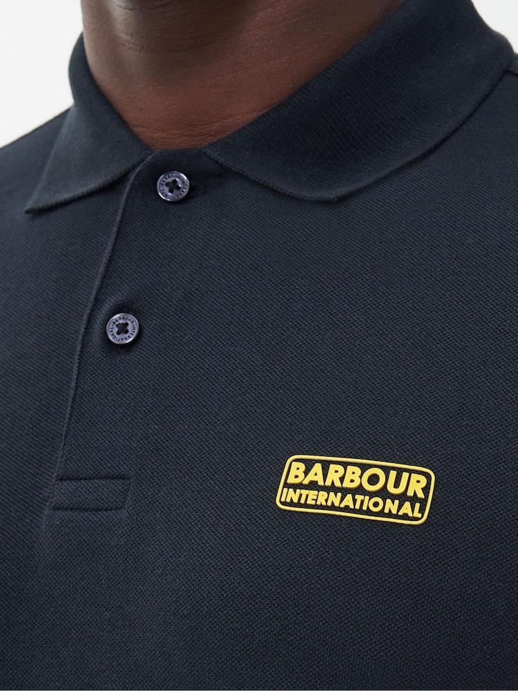 Barbour® International Mens 100% Cotton Long Sleeve Polo Shirt - Image 7 of 7 Barbour® International Mens 100% Cotton Long Sleeve Polo Shirt - Image 7 of 7