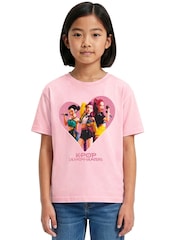 Character Pink K-Pop Demon Hunters Huntrix T-Shirt - Image 1 of 9