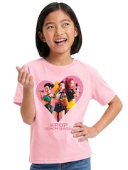 Character Pink K-Pop Demon Hunters Huntrix T-Shirt - Image 3 of 9