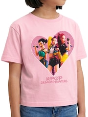 Character Pink K-Pop Demon Hunters Huntrix T-Shirt - Image 4 of 9