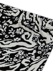 Nike Black/White Little Kids Wild Flower Vest and Bike Shorts Set - Image 4 of 5