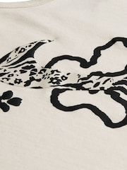 Nike Black/White Little Kids Wild Flower Vest and Bike Shorts Set - Image 5 of 5