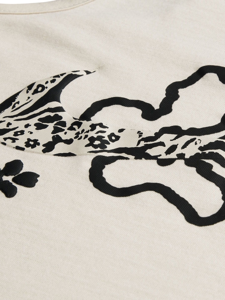 Nike Black/White Little Kids Wild Flower Vest and Bike Shorts Set - Image 5 of 5