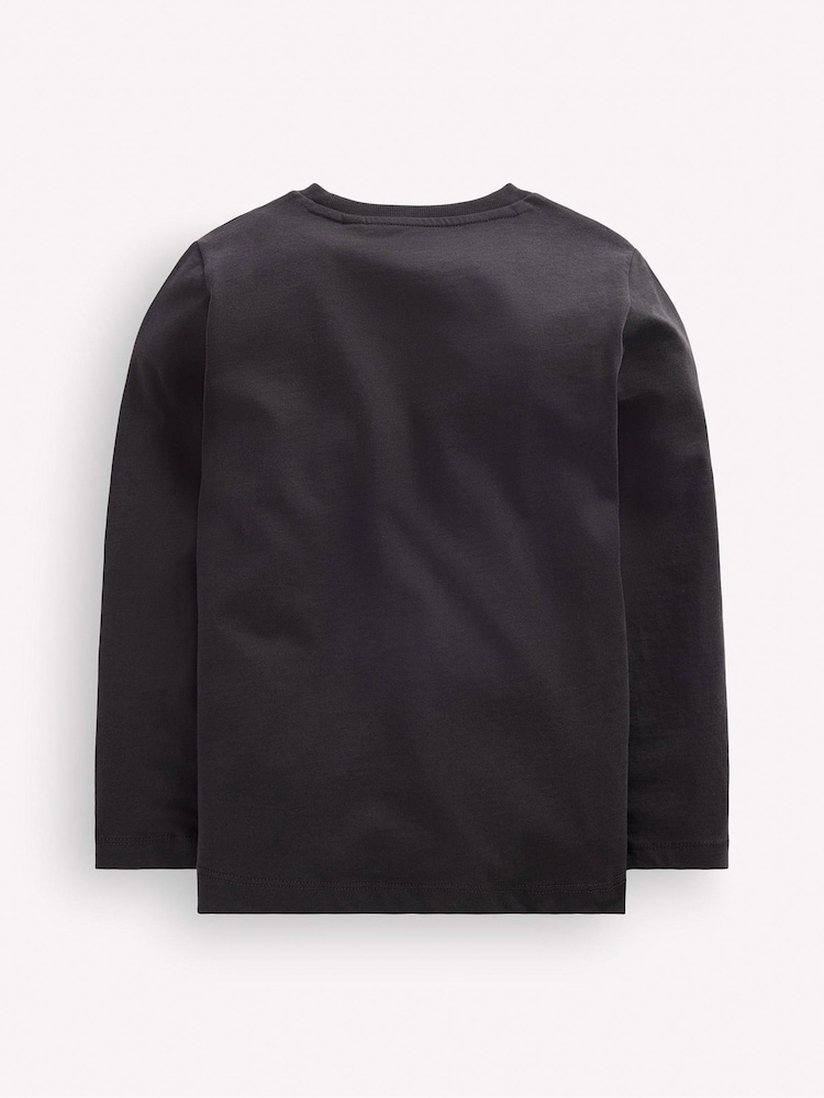 Boden Grey Long Sleeve Printed T-Shirt - Image 2 of 3 Boden Grey Long Sleeve Printed T-Shirt - Image 2 of 3