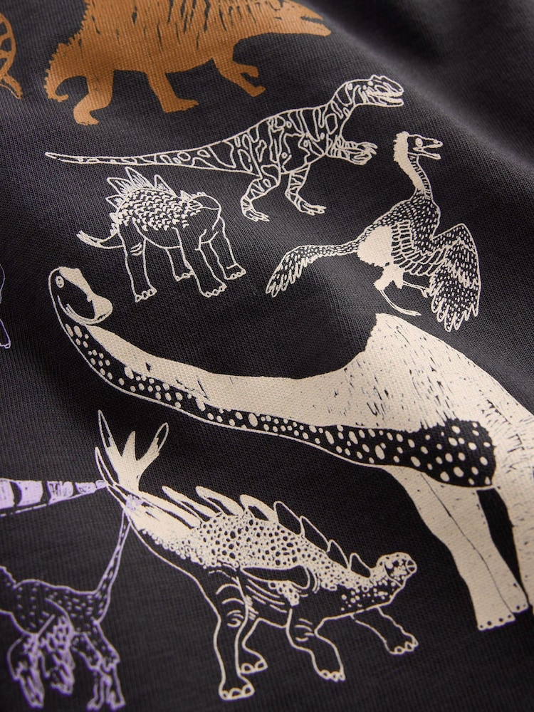 Boden Grey Long Sleeve Printed T-Shirt - Image 3 of 3 Boden Grey Long Sleeve Printed T-Shirt - Image 3 of 3