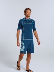 Animal Light Blue Mens Kai Quick Drying Rash Vest - Image 3 of 8
