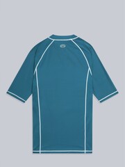 Animal Light Blue Mens Kai Quick Drying Rash Vest - Image 6 of 8