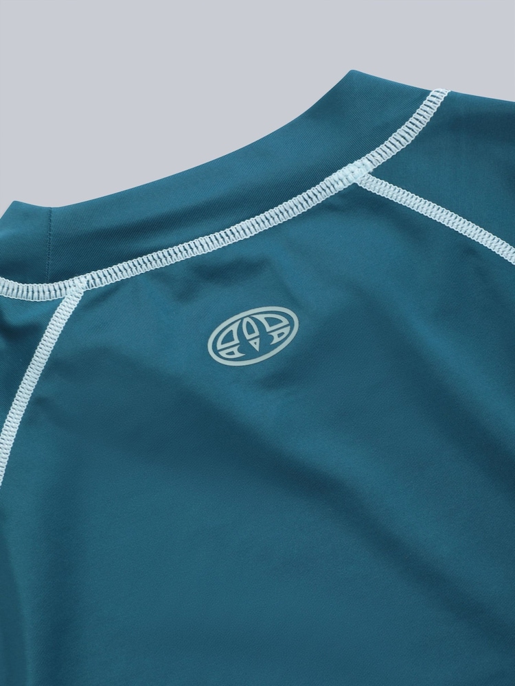 Animal Light Blue Mens Kai Quick Drying Rash Vest - Image 8 of 8
