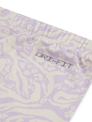 Nike Pink Little Kids Wild Flower Print Vest and Bike Shorts Set - Image 4 of 5