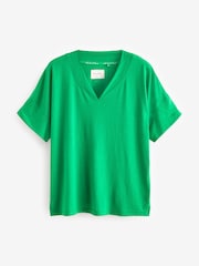 Green Floral Linen Blend Short Sleeve Pyjamas - Image 7 of 9