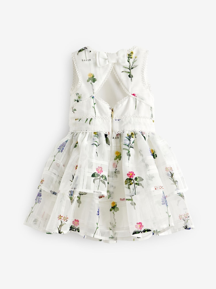 Baker by Ted Baker Floral Burnout Dress - Image 8 of 11