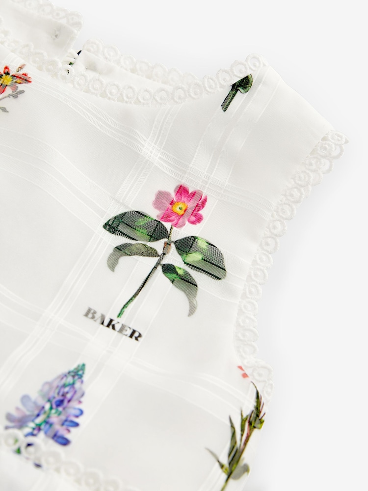 Baker by Ted Baker Floral Burnout Dress - Image 9 of 11
