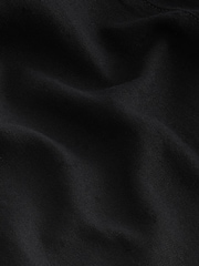 Black Wide Leg Trousers With Linen - Image 5 of 6