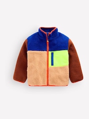 Boden Brown Cosy Borg Mix Jacket - Image 1 of 5