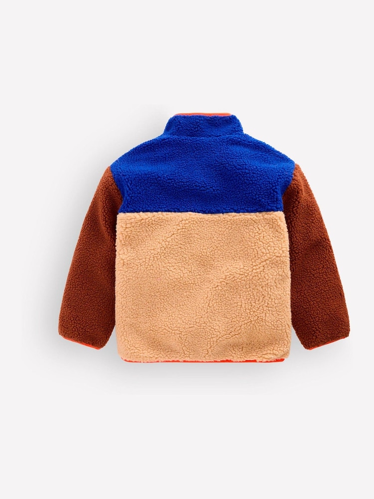 Boden Brown Cosy Borg Mix Jacket - Image 2 of 5 Boden Brown Cosy Borg Mix Jacket - Image 2 of 5