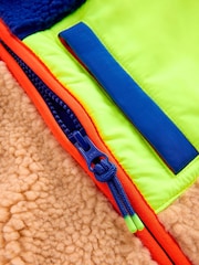 Boden Brown Cosy Borg Mix Jacket - Image 3 of 5