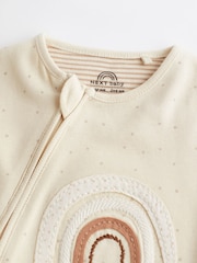 Neutral I'm New Here Single 100% Cotton Sleepsuit (0-9mths) - Image 10 of 11
