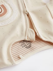 Neutral I'm New Here Single 100% Cotton Sleepsuit (0-9mths) - Image 11 of 11