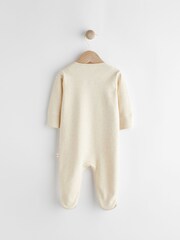 Neutral I'm New Here Single 100% Cotton Sleepsuit (0-9mths) - Image 5 of 11
