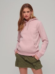 Superdry Pink Essential Logo Hoodie - Image 1 of 6