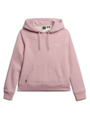 Superdry Pink Essential Logo Hoodie - Image 4 of 6