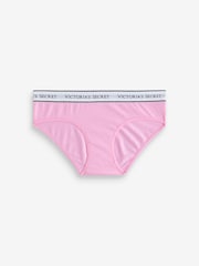 Victoria's Secret Pink/Black/Purple Hipster Logo 4 Pack Knickers - Image 5 of 7