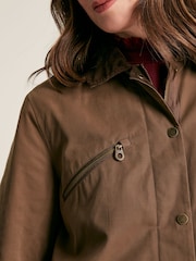 Joules Belfield Brown Shower Resistant Dry Wax Jacket - Image 8 of 13