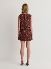 Free People Brown Brighter Days Mini Dress - Image 3 of 6