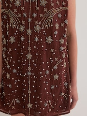 Free People Brown Brighter Days Mini Dress - Image 4 of 6