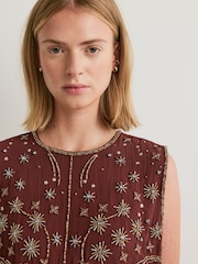 Free People Brown Brighter Days Mini Dress - Image 5 of 6