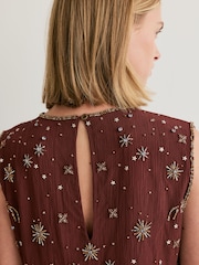 Free People Brown Brighter Days Mini Dress - Image 6 of 6