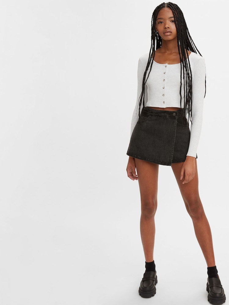 Levi's® Black 100% Cotton Denim Skort - Image 1 of 12