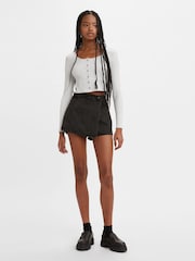 Levi's® Black 100% Cotton Denim Skort - Image 3 of 12
