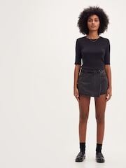 Levi's® Black 100% Cotton Denim Skort - Image 5 of 12