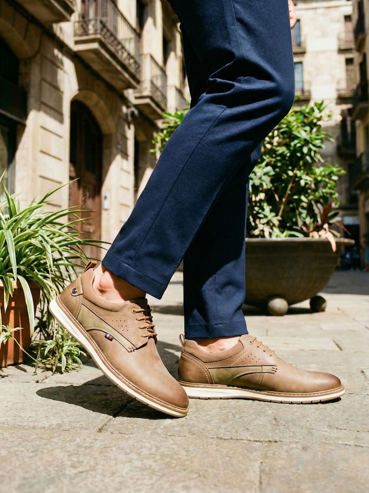 Novo Brown Neville Smart Casual Lace Up Shoes - Image 1 of 4 Novo Brown Neville Smart Casual Lace Up Shoes - Image 1 of 4