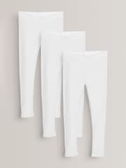 White Regular Fit Leggings 3 Pack (3-16yrs) - Image 1 of 3