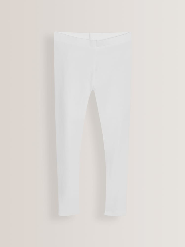 White Regular Fit Leggings 3 Pack (3-16yrs) - Image 2 of 3