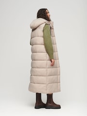 Superdry Grey Hooded Ripstop Longline Gilet - Image 2 of 6