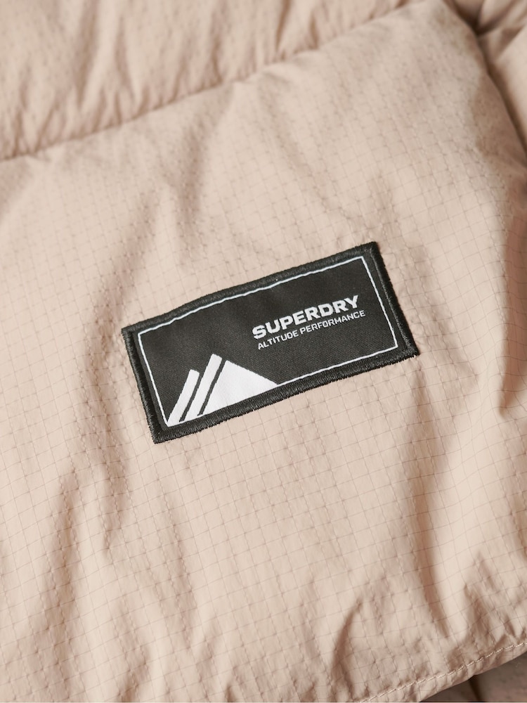 Superdry Grey Hooded Ripstop Longline Gilet - Image 6 of 6