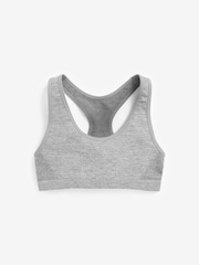 Schwarz/Grau - Nahtloses Crop-Top mit Racerback im 2er-Pack (7 – 16 Jahre) - Bild 1 von 4