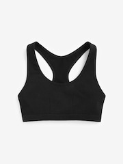 Schwarz/Grau - Nahtloses Crop-Top mit Racerback im 2er-Pack (7 – 16 Jahre) - Bild 3 von 4
