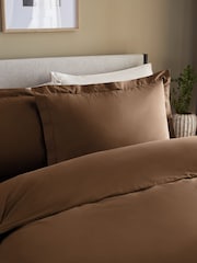 Set of 2 Brown Chocolate Cotton Rich Pillowcases - Image 1 of 1