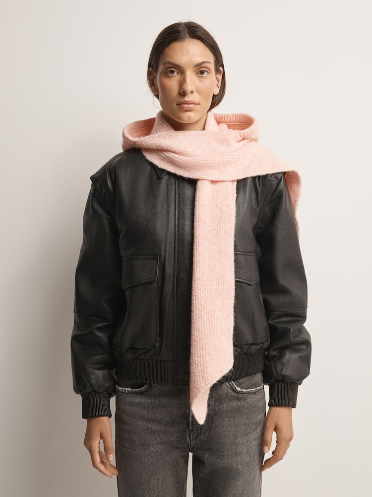 Free People Pink Extra Large Balabonnet Scarf - Image 1 of 4 Free People Pink Extra Large Balabonnet Scarf - Image 1 of 4