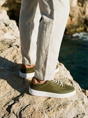 Novo Green Nevada Lace Up Trainers - Image 1 of 6