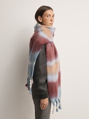 Free People Red Over the Coat Shawl - Image 3 of 4