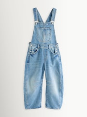 Free People Blue Good Luck Denim Overalls Dungarees - Image 1 of 1