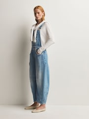 Free People Blue Good Luck Denim Overalls Dungarees - Image 3 of 6